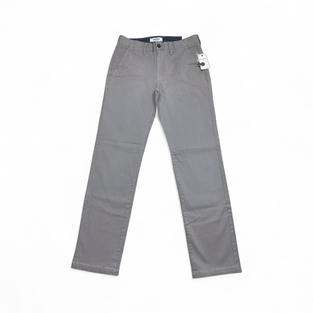 Flag & Anthem Nashville Straight Casual Chino Pants Mens 29x32 Grey Stretch NWT